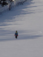 Callum in the snow at Badenyon